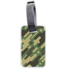 Camouflage-pattern-background Luggage Tag (two Sides) by Vaneshart