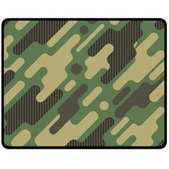 Camouflage-pattern-background Double Sided Fleece Blanket (medium)  by Vaneshart