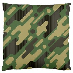 Camouflage-pattern-background Large Flano Cushion Case (one Side) by Vaneshart