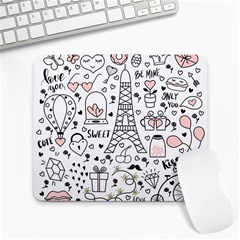 Big-collection-with-hand-drawn-objects-valentines-day Large Mousepads