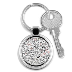 Big-collection-with-hand-drawn-objects-valentines-day Key Chain (Round)