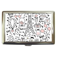 Big-collection-with-hand-drawn-objects-valentines-day Cigarette Money Case by Vaneshart