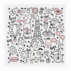 Big-collection-with-hand-drawn-objects-valentines-day Medium Glasses Cloth