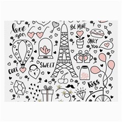 Big-collection-with-hand-drawn-objects-valentines-day Large Glasses Cloth (2 Sides)