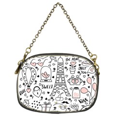 Big-collection-with-hand-drawn-objects-valentines-day Chain Purse (Two Sides)