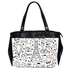 Big-collection-with-hand-drawn-objects-valentines-day Oversize Office Handbag (2 Sides)