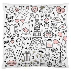 Big-collection-with-hand-drawn-objects-valentines-day Standard Flano Cushion Case (Two Sides)