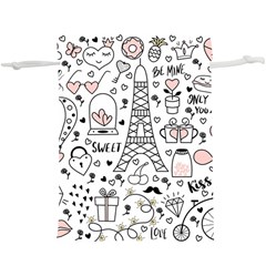 Big-collection-with-hand-drawn-objects-valentines-day  Lightweight Drawstring Pouch (XL)