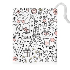 Big-collection-with-hand-drawn-objects-valentines-day Drawstring Pouch (4XL)