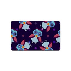 Owl-pattern-background Magnet (name Card)