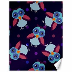 Owl-pattern-background Canvas 12  X 16  by Vaneshart