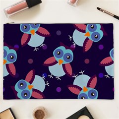 Owl-pattern-background Cosmetic Bag (xxl) by Vaneshart