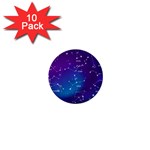 Realistic-night-sky-poster-with-constellations 1  Mini Buttons (10 pack)  Front