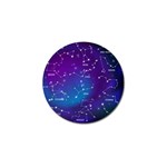 Realistic-night-sky-poster-with-constellations Golf Ball Marker (4 pack) Front