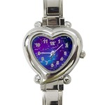 Realistic-night-sky-poster-with-constellations Heart Italian Charm Watch Front