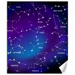 Realistic-night-sky-poster-with-constellations Canvas 8  X 10  by Vaneshart