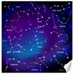 Realistic-night-sky-poster-with-constellations Canvas 16  x 16  15.2 x15.41  Canvas - 1