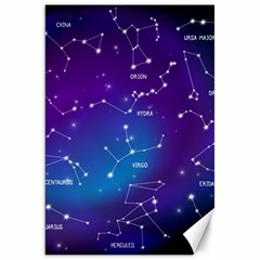 Realistic-night-sky-poster-with-constellations Canvas 20  X 30  by Vaneshart