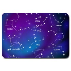 Realistic-night-sky-poster-with-constellations Large Doormat  by Vaneshart