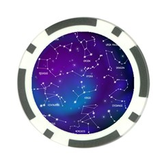 Realistic-night-sky-poster-with-constellations Poker Chip Card Guard by Vaneshart