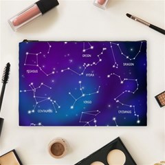 Realistic-night-sky-poster-with-constellations Cosmetic Bag (large) by Vaneshart