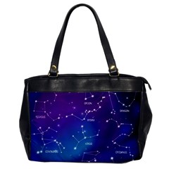 Realistic-night-sky-poster-with-constellations Oversize Office Handbag by Vaneshart