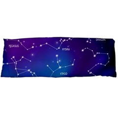 Realistic-night-sky-poster-with-constellations Body Pillow Case Dakimakura (two Sides) by Vaneshart