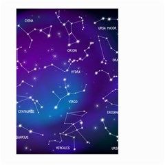 Realistic-night-sky-poster-with-constellations Large Garden Flag (two Sides) by Vaneshart