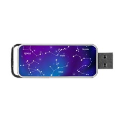 Realistic-night-sky-poster-with-constellations Portable Usb Flash (two Sides) by Vaneshart