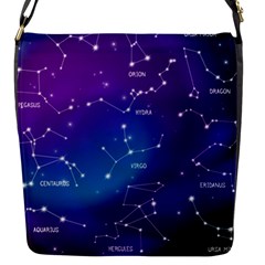 Realistic-night-sky-poster-with-constellations Flap Closure Messenger Bag (s) by Vaneshart