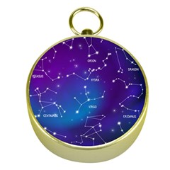 Realistic-night-sky-poster-with-constellations Gold Compasses by Vaneshart