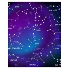 Realistic-night-sky-poster-with-constellations Drawstring Bag (small) by Vaneshart