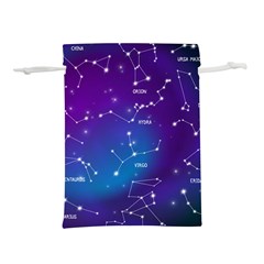 Realistic-night-sky-poster-with-constellations Lightweight Drawstring Pouch (s) by Vaneshart