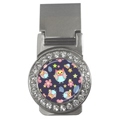 Owl Stars Pattern Background Money Clips (cz)  by Vaneshart