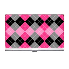 Seamless-argyle-pattern Business Card Holder by Vaneshart