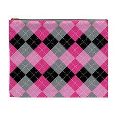 Seamless-argyle-pattern Cosmetic Bag (xl)