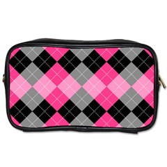 Seamless-argyle-pattern Toiletries Bag (one Side) by Vaneshart