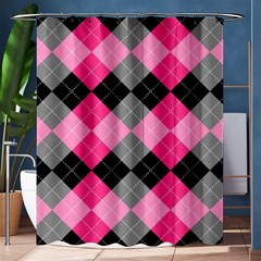 Seamless-argyle-pattern Shower Curtain 60  X 72  (medium) 