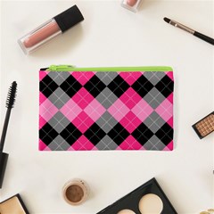 Seamless-argyle-pattern Cosmetic Bag (xs) by Vaneshart