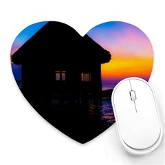 Ocean Dreaming Heart Mousepads by essentialimage