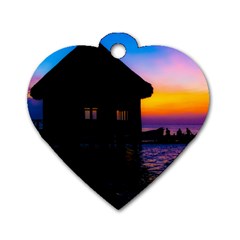 Ocean Dreaming Dog Tag Heart (two Sides) by essentialimage