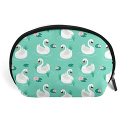 Elegant-swan-seamless-pattern Accessory Pouch (large) by Vaneshart