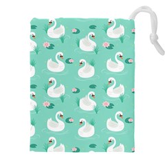 Elegant-swan-seamless-pattern Drawstring Pouch (5xl)