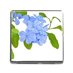 Botanical Floral Print Stylized Photo Memory Card Reader (square 5 Slot)