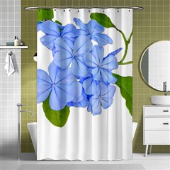 Botanical Floral Print Stylized Photo Shower Curtain 48  X 72  (small) 