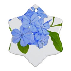 Botanical Floral Print Stylized Photo Ornament (snowflake)