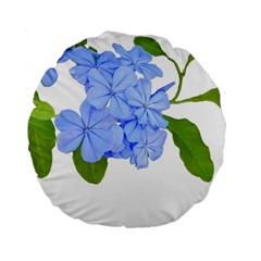 Botanical Floral Print Stylized Photo Standard 15  Premium Flano Round Cushions by dflcprintsclothing