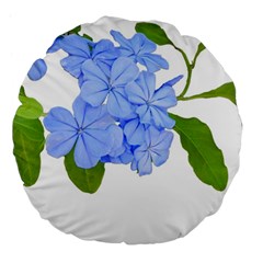 Botanical Floral Print Stylized Photo Large 18  Premium Flano Round Cushions by dflcprintsclothing