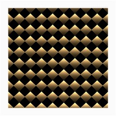 Golden-chess-board-background Medium Glasses Cloth (2 Sides) by Vaneshart