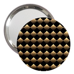 Golden-chess-board-background 3  Handbag Mirrors